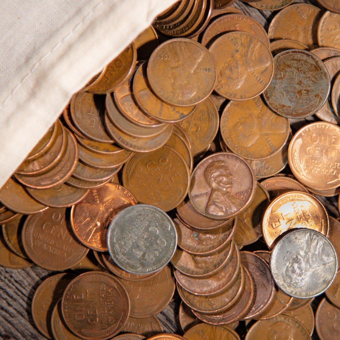 1909-1958 Wheat Cent 1 Lb Bag (Avg Circ) - Image 3