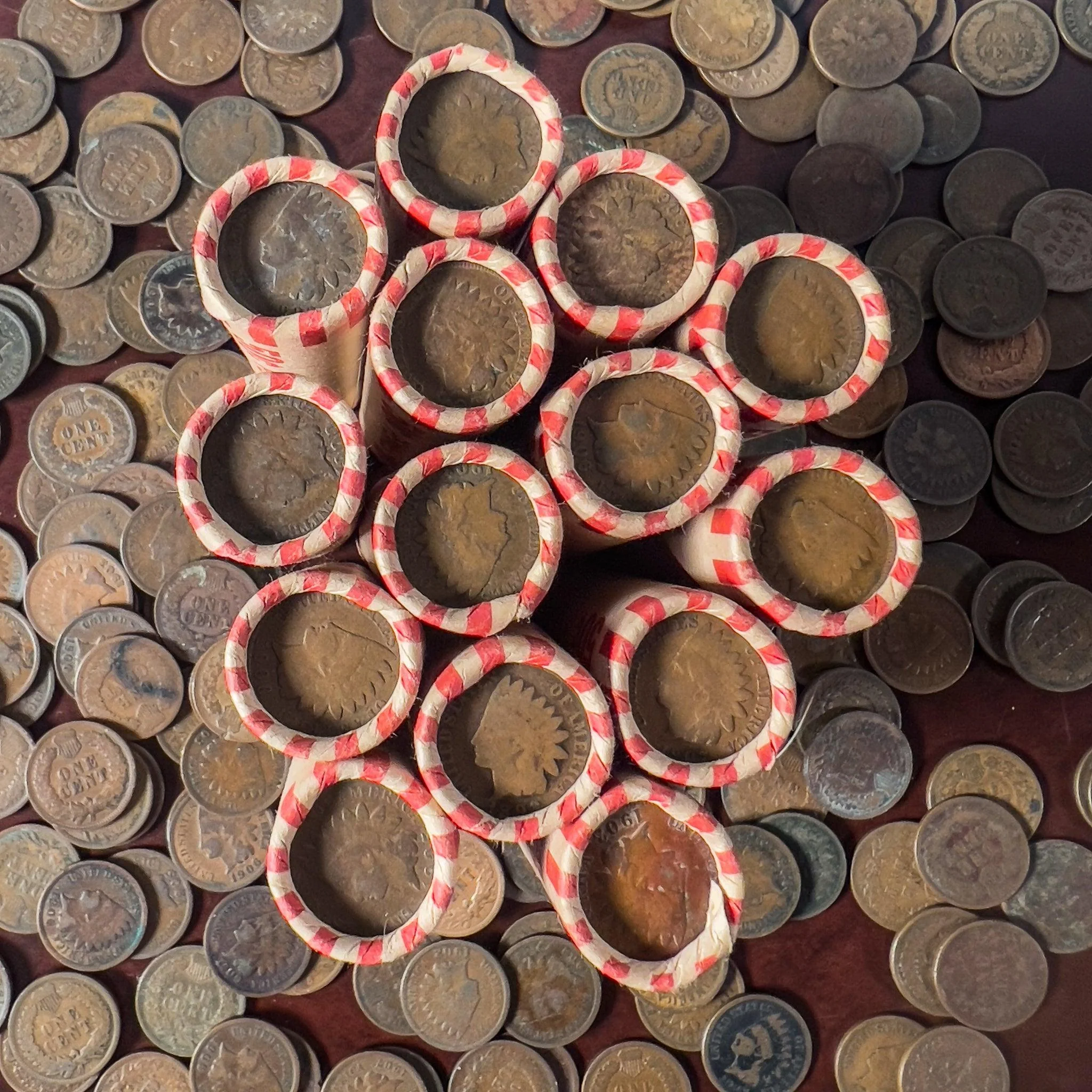 1859-1899 (Early Date) Indian Head Penny 50 Coin Rolls (Avg Circ) - Image 3