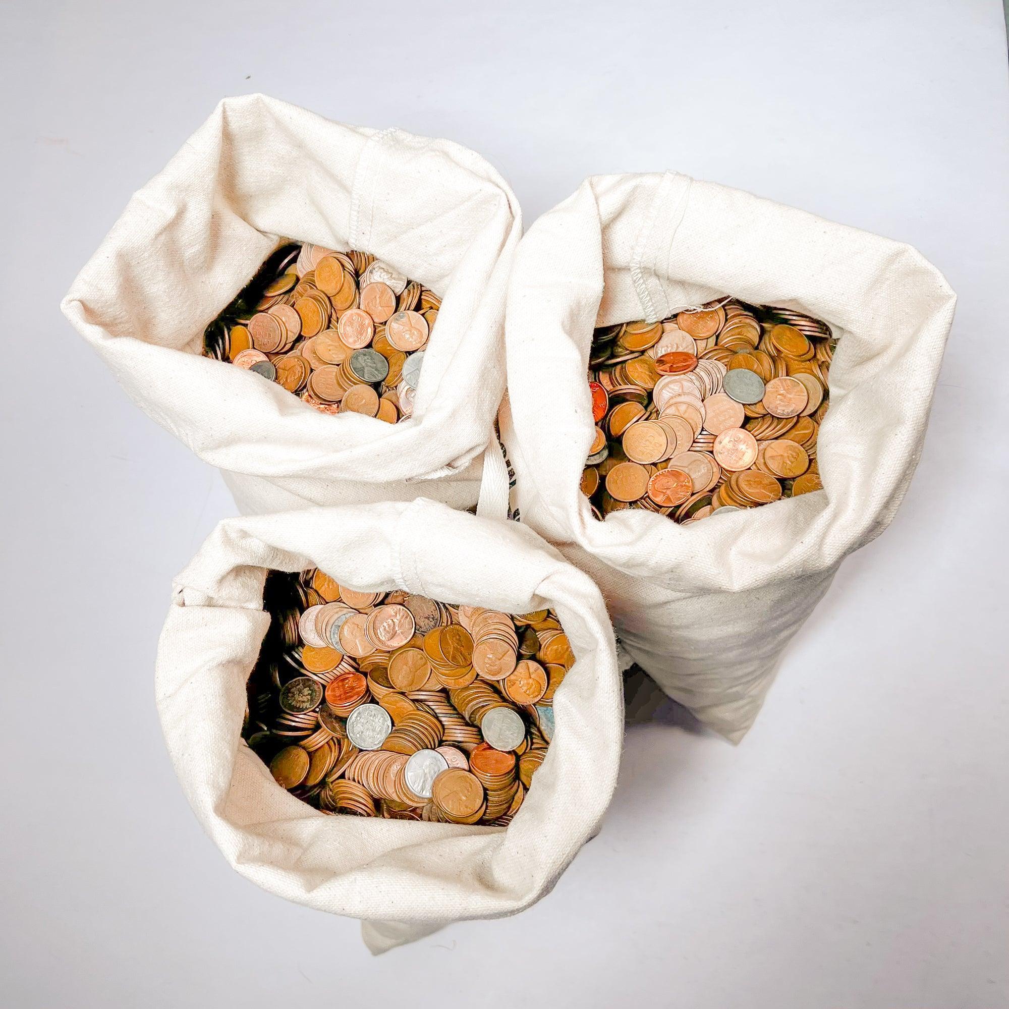1909-1958 Wheat Cent 5000 Count (34lb) Bag | TRULY UNSEARCHED Wheat Pennies