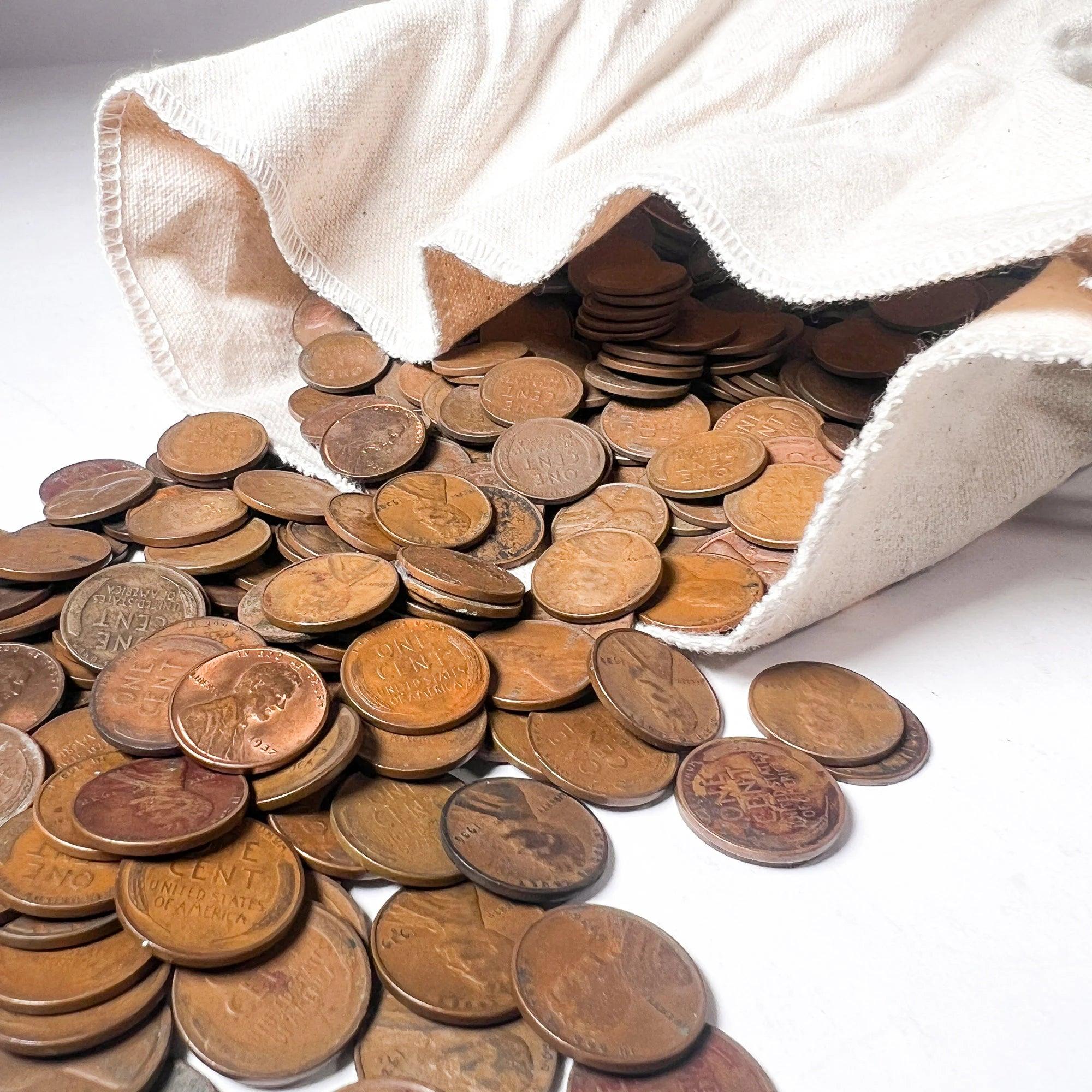 1930-1939 Wheat Cent 1000 Coin Bag - Image 3