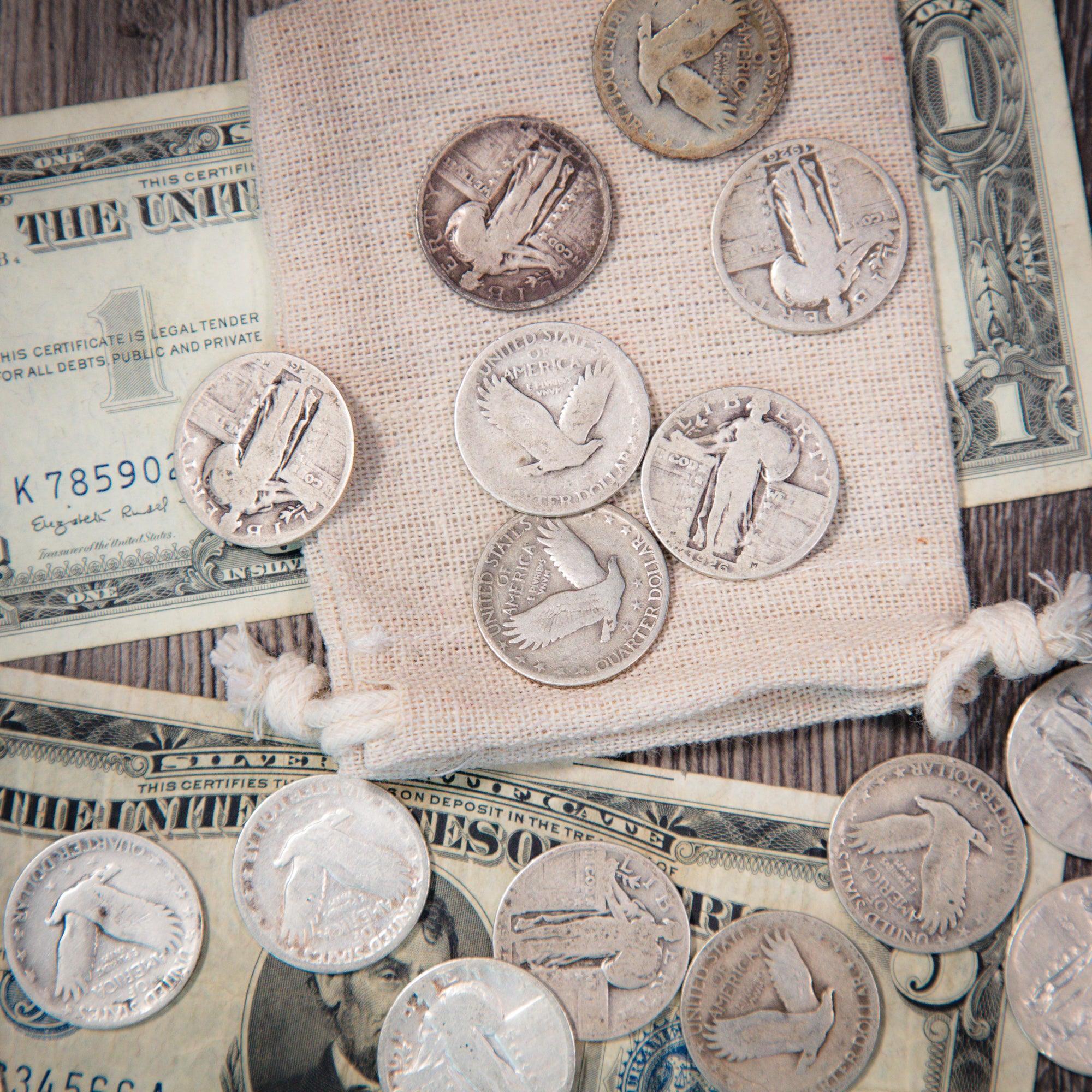 25 Coin Standing Liberty Silver Quarter Grab Bag | Avg Circ/Good (Full Date) - Image 4
