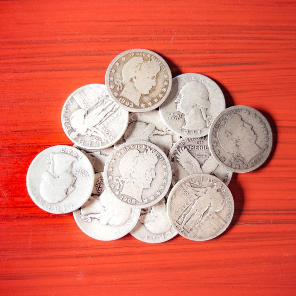 $3 Face Value 90 Percent Silver Quarters
