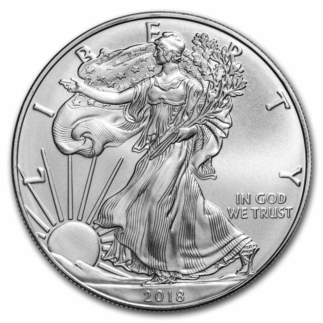 1 oz American Silver Eagle Coin BU (Random Year) - Image 2