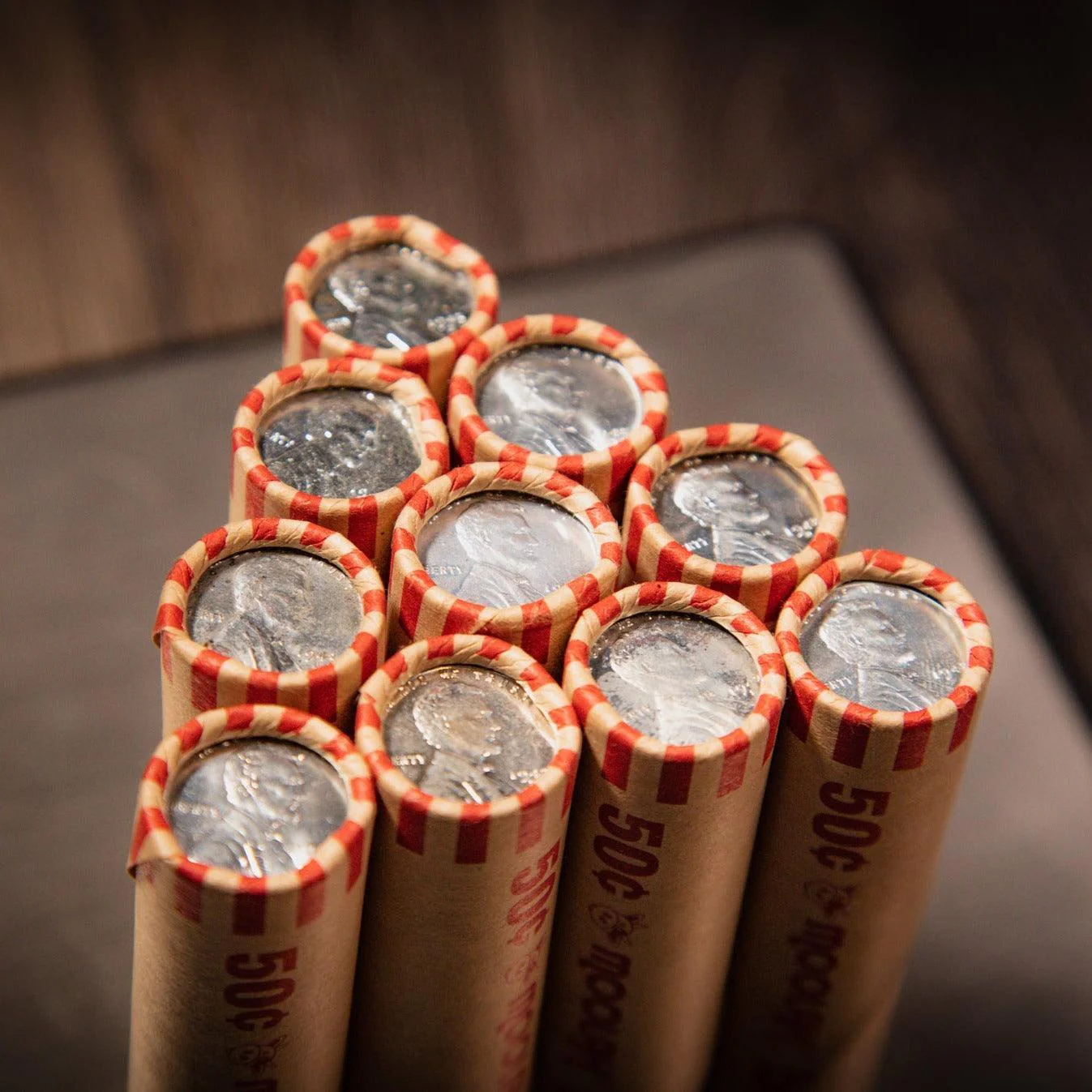1943 (P/D/S) Lincoln Steel Cent 50-Coin Roll (Avg Circ) - Image 3