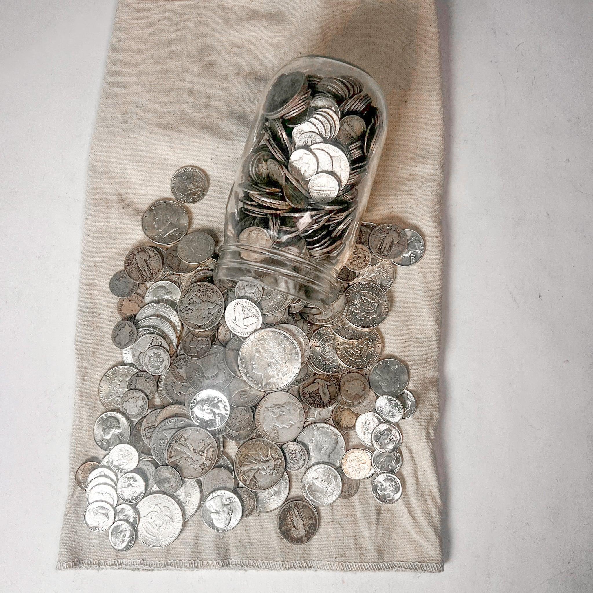 Mason Jar Silver Coin Mixed Lot - Image 4