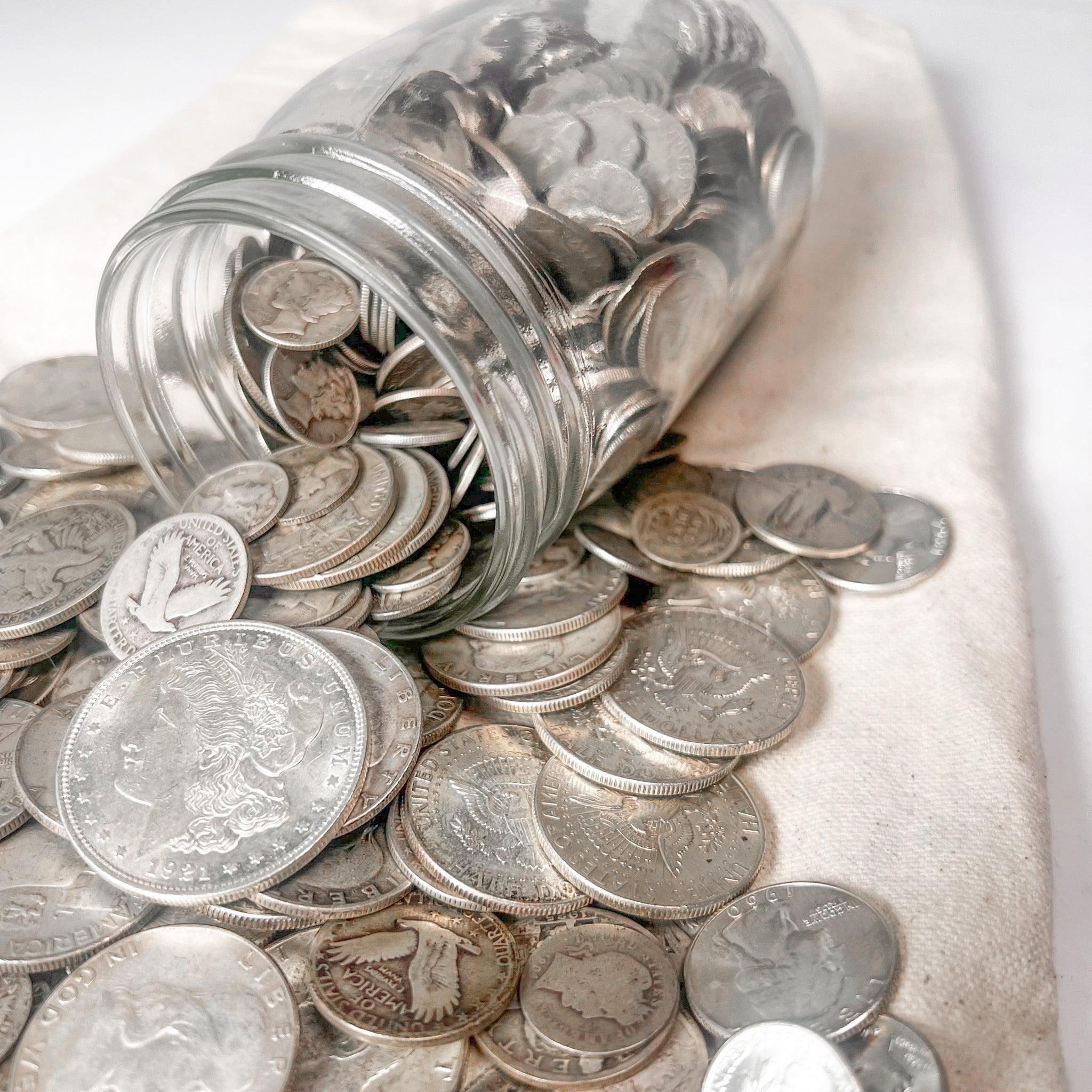Mason Jar Silver Coin Mixed Lot - Image 6