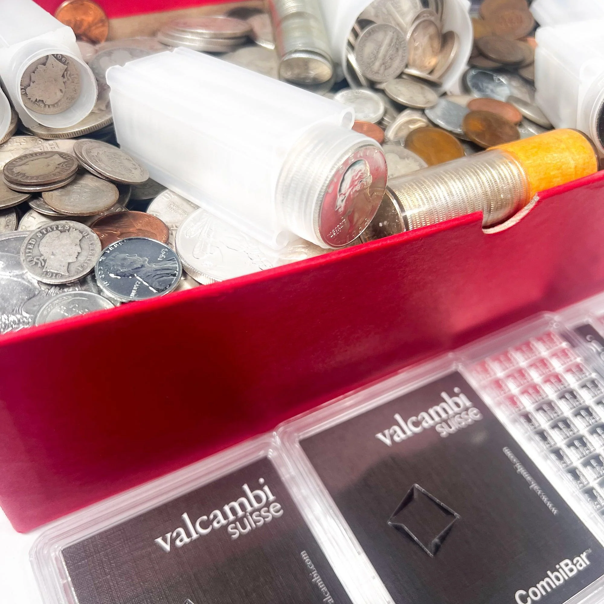 Red Carded Box Mixed Coin Lot (Vintage U.S. Coins) - Image 11