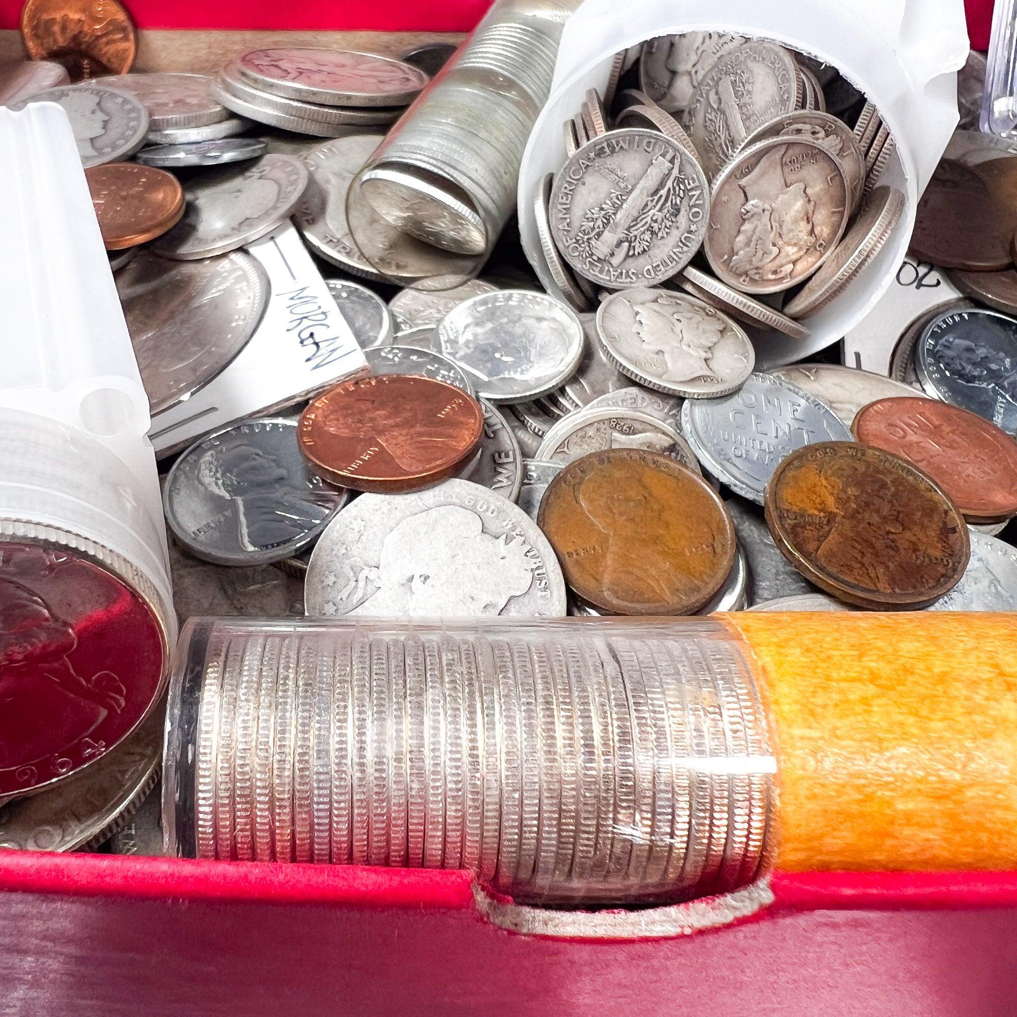Red Carded Box Mixed Coin Lot (Vintage U.S. Coins) - Image 7