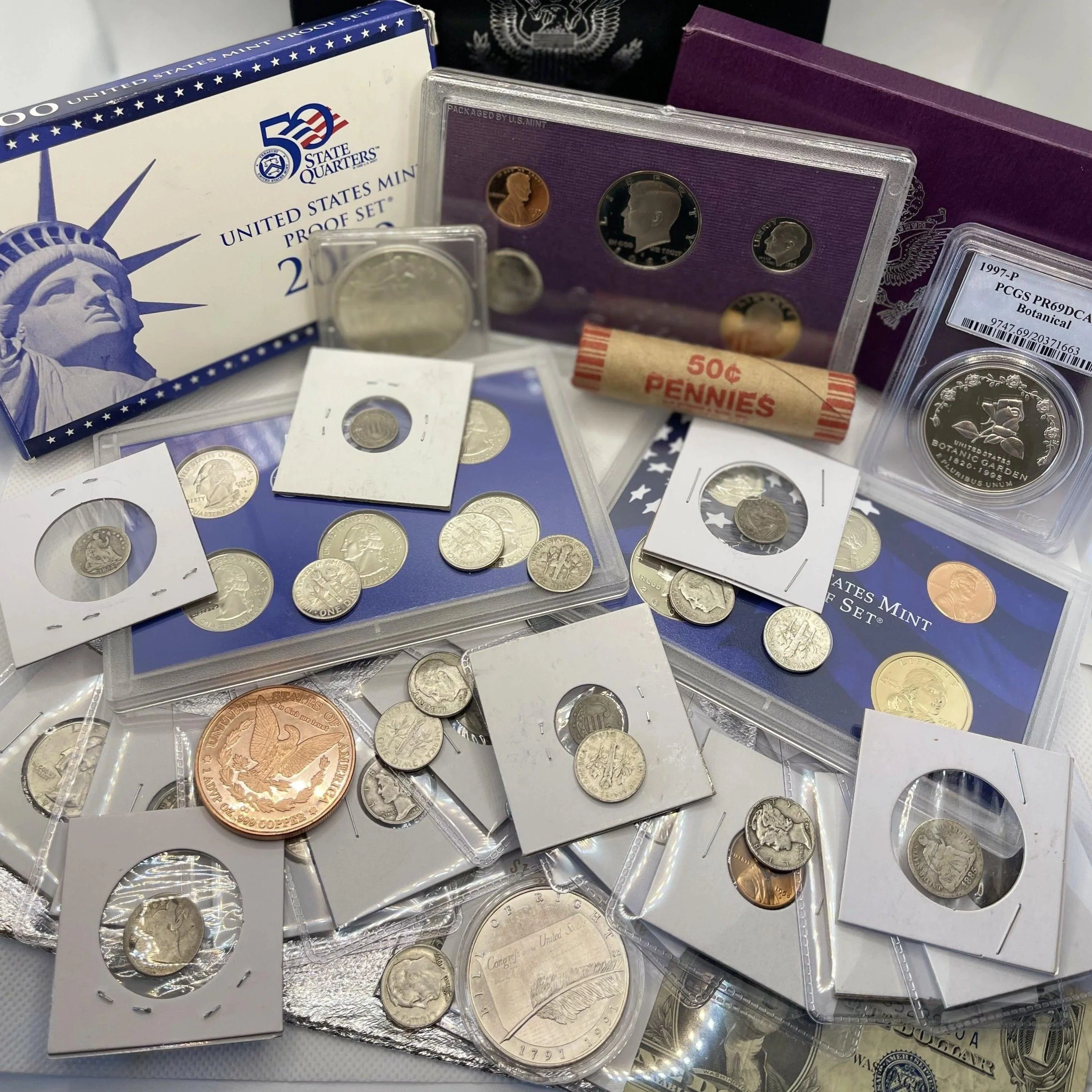 Vintage U.S Coins & Currency Starter Crate - Image 2