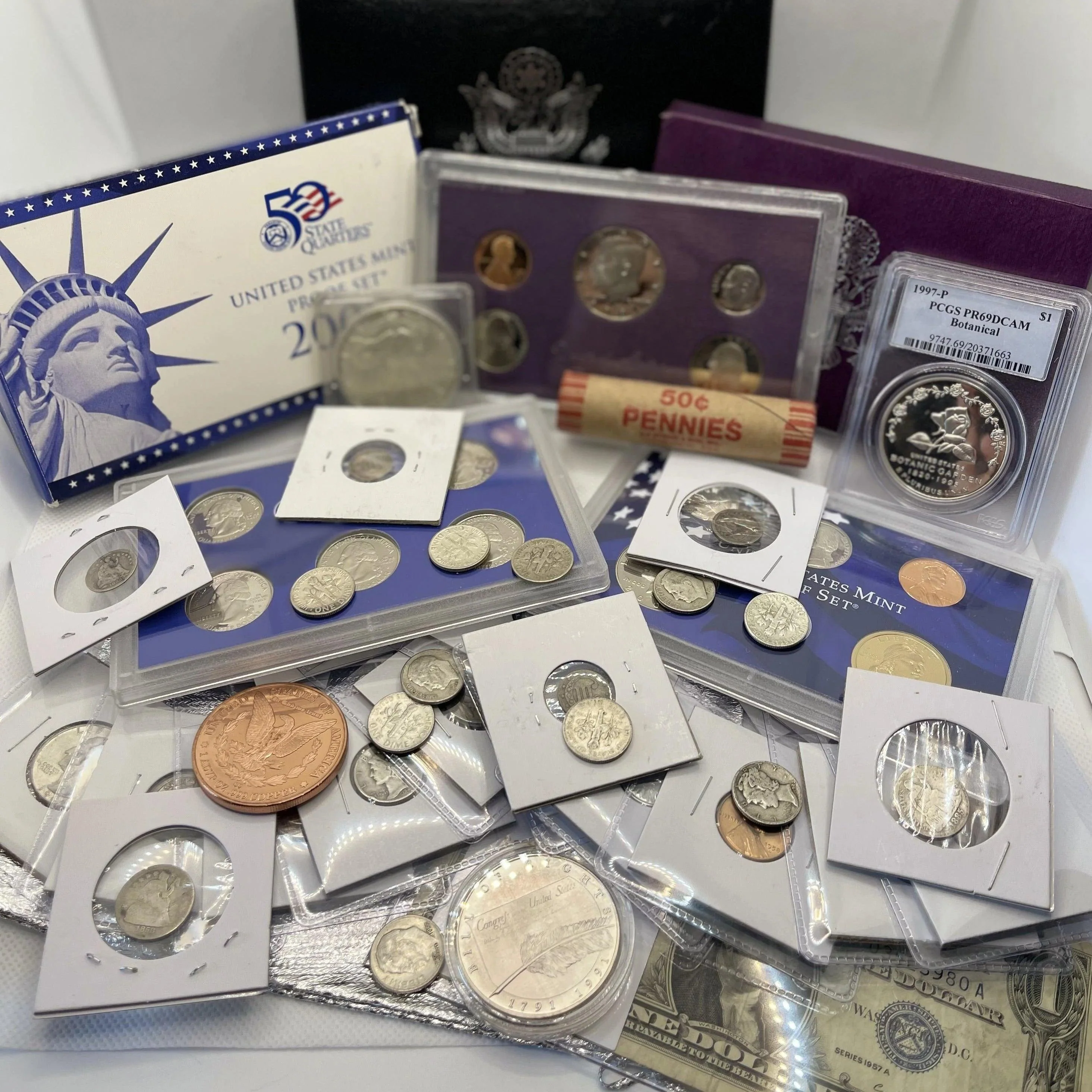 Vintage U.S Coins & Currency Starter Crate - Image 3