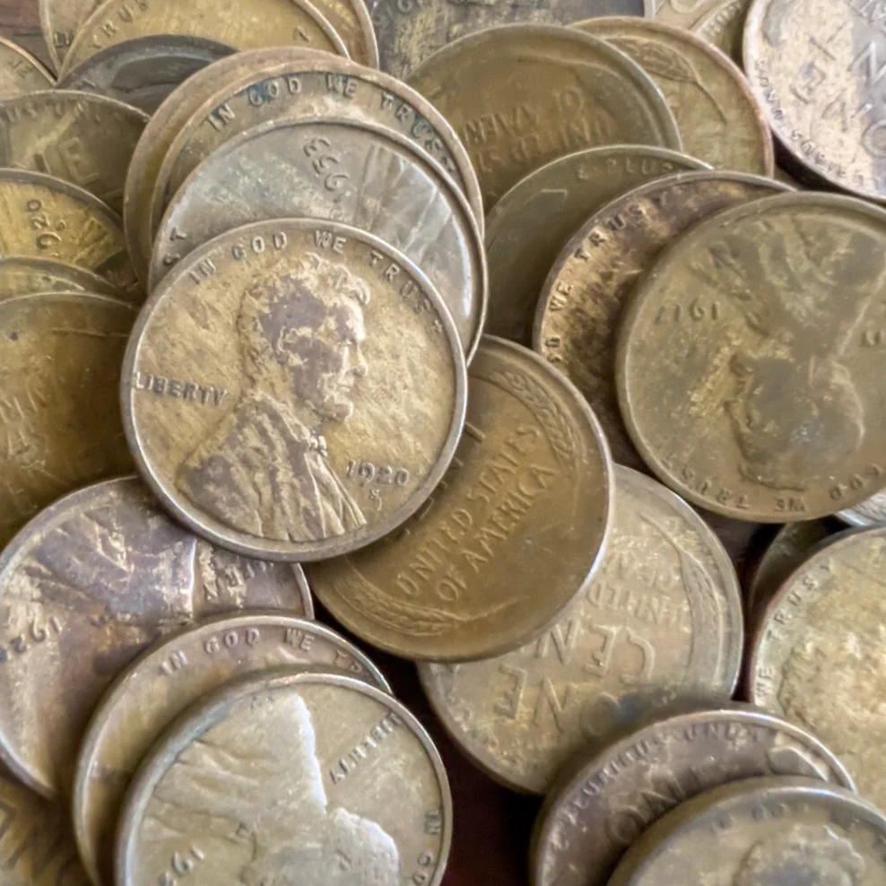 "Woody" Lincoln Wheat Cent 50 Coin Roll (1909-1958) | Vintage Rare U.S. Cents - Image 2