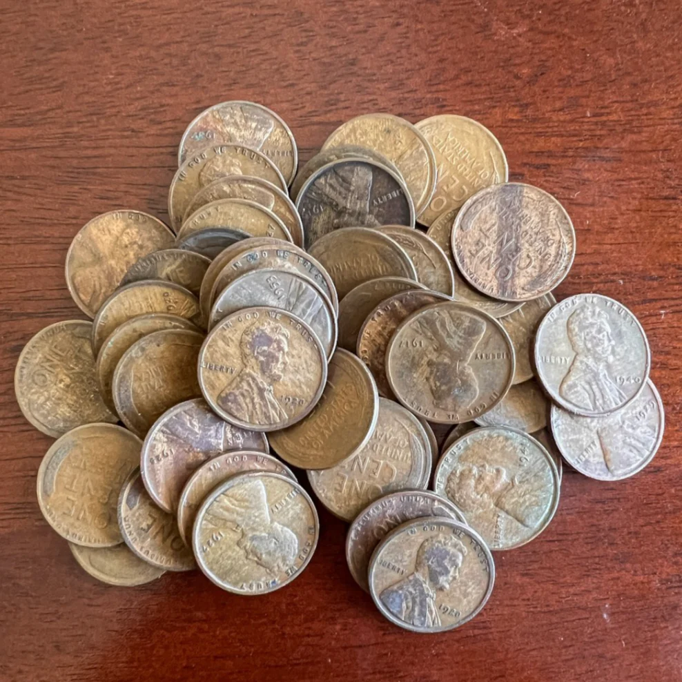 "Woody" Lincoln Wheat Cent 50 Coin Roll (1909-1958) | Vintage Rare U.S. Cents - Image 4